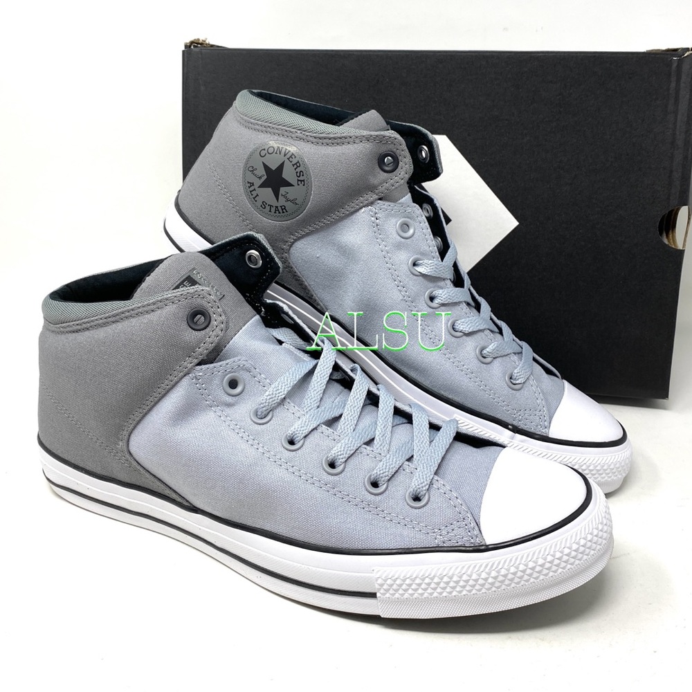 Converse Ctas High Street Wolf Grey Men’s Sneakers Size 64381F - Picture 6 of 8